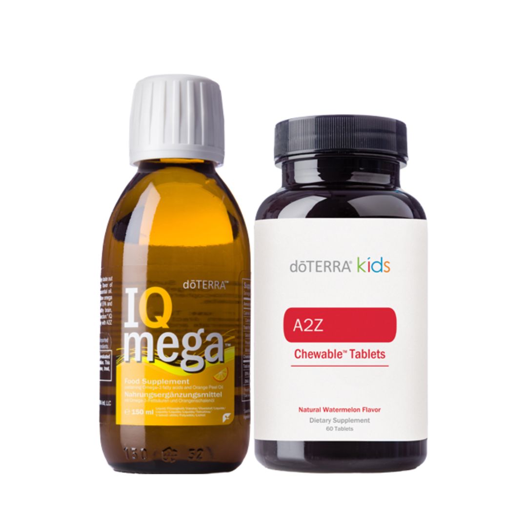 Pack dōTERRA a2z Mastigável® & IQ MEGA®