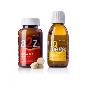 Compre online Pack dōTERRA a2z Mastigável® & IQ MEGA® na EVOdaTERRA